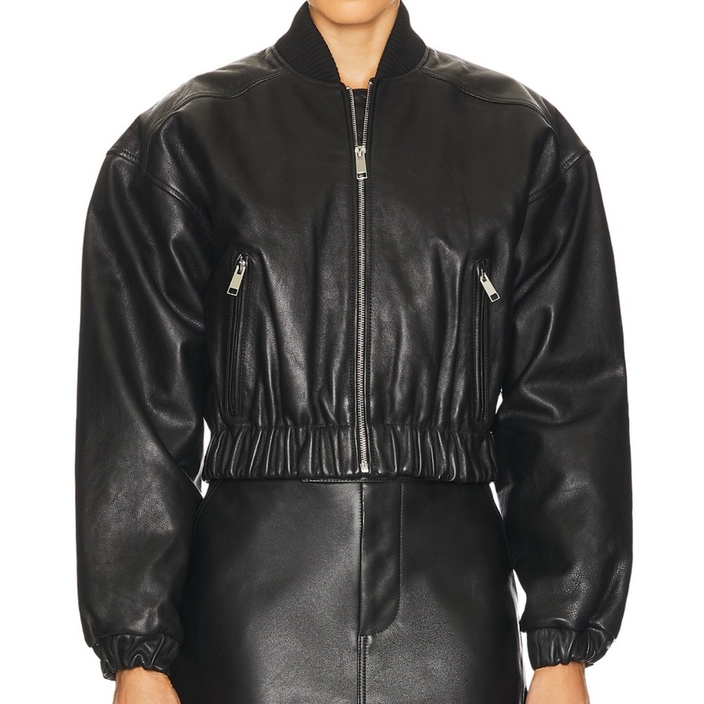 GRLFRND Black Bomber Jacket